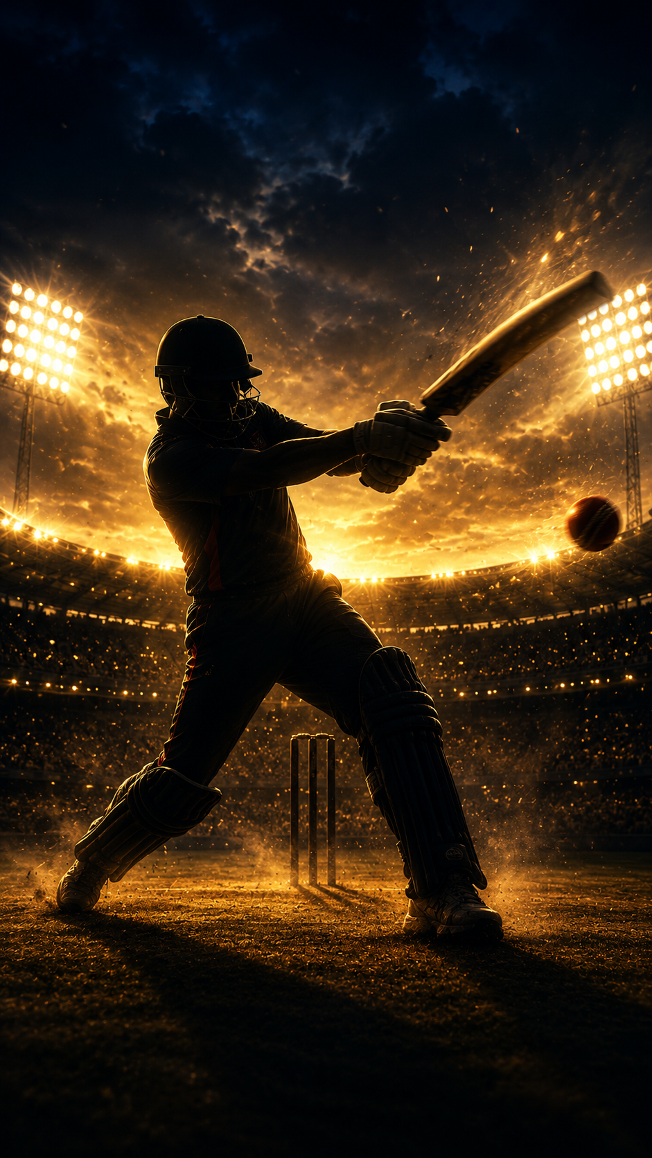 Cricket Rivals gameplay showing batting action