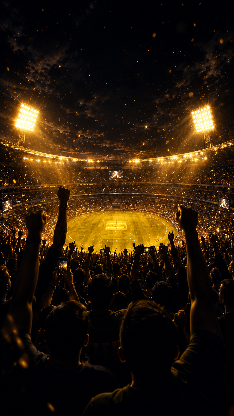 Dynamic stadium crowd and atmosphere